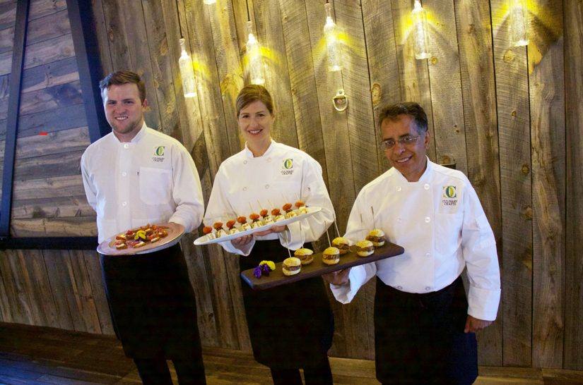 Offsite Utah culinary team presenting appetizers and passed hors d'oeuvres